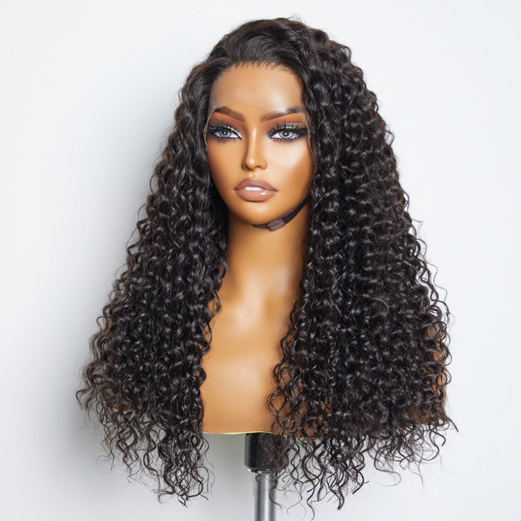 150% Density 13x6 PartingMax Glueless Lace Wig 3D Cap Pre-bleached Lace Front Wig Water Wave