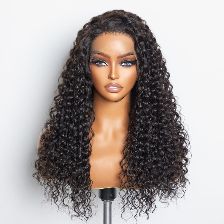 150% Density 13x6 PartingMax Glueless Lace Wig 3D Cap Pre-bleached Lace Front Wig Water Wave