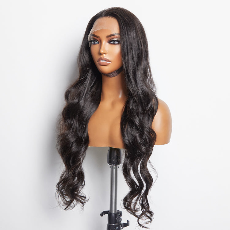 150% Density 13x6 PartingMax Glueless Lace Wigs 3D Cap Pre-bleached Lace Front Wig Body Wave