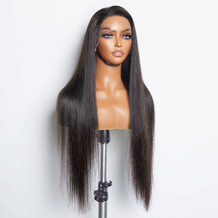 150% Density 13x6 PartingMax Glueless Lace Wig 3D Cap Pre-bleached Lace Front Wig Straight