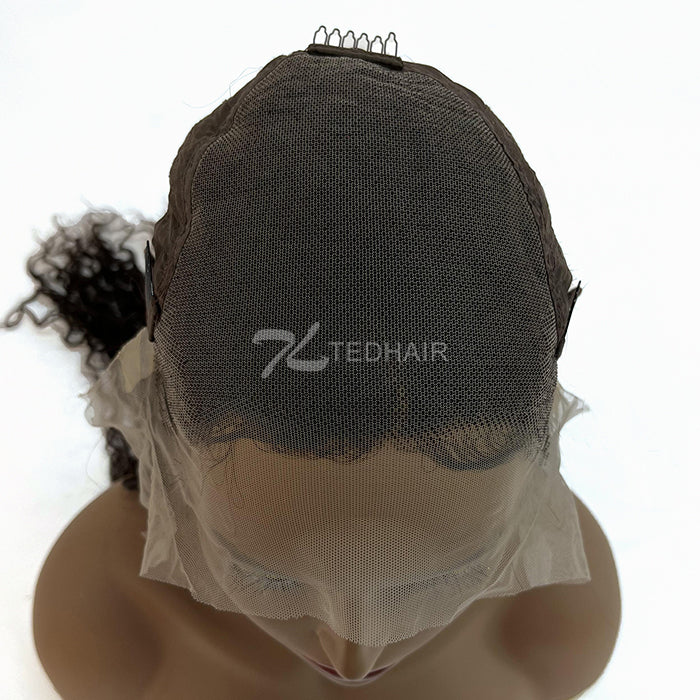 150% Density 13x6 PartingMax Glueless Lace Wig 3D Cap Pre-bleached Lace Front Wig Water Wave