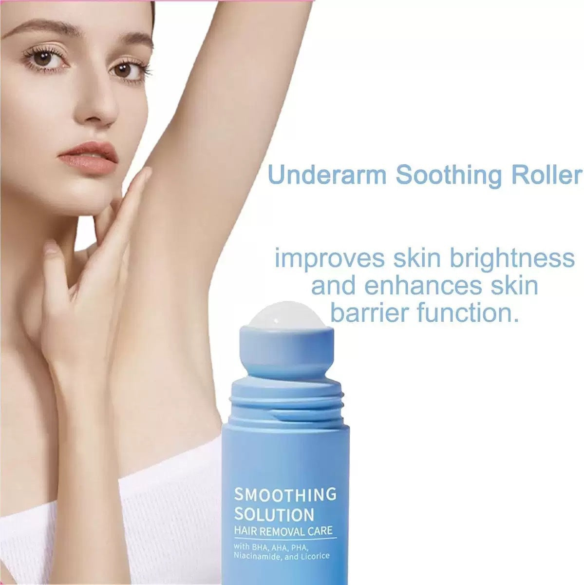 Hair Removal Soothing Essence Moisturizing Gentle Repair Refreshing Smooth Skin Hair Removal Roller Care 50ml