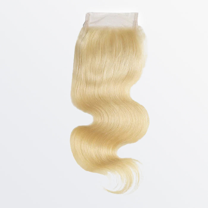 4x4 12A Free Parted Lace Closure Body Wave #613