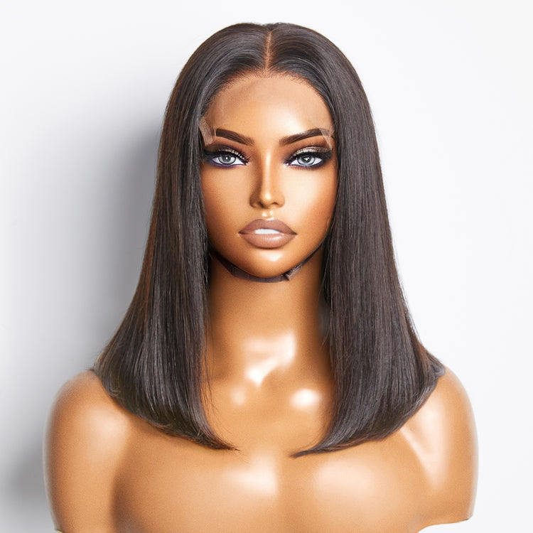 150% Density 5x5 Glueless Lace Closure Bob Wig Straight