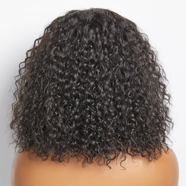 150% Density 5x5 Glueless Lace Closure Bob Wig Water Wave
