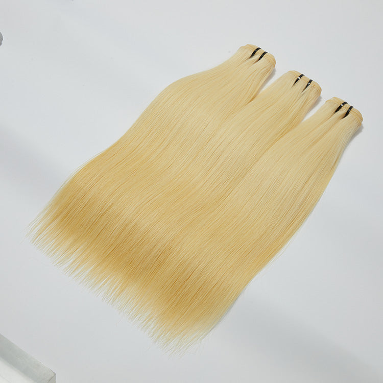 12A Premium Raw Indian Hair #613 Lightest Blonde Straight 12-30''
