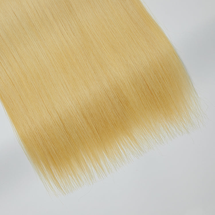 12A Premium Raw Indian Hair #613 Lightest Blonde Straight 12-30''