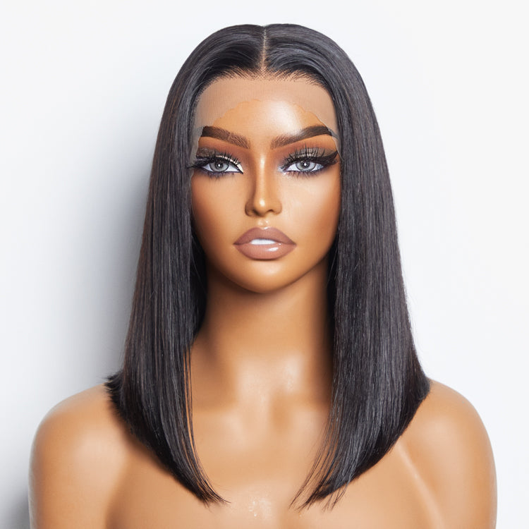 150% Density 13x4 Pre-Plucked Lace Frontal Bob Wig Straight