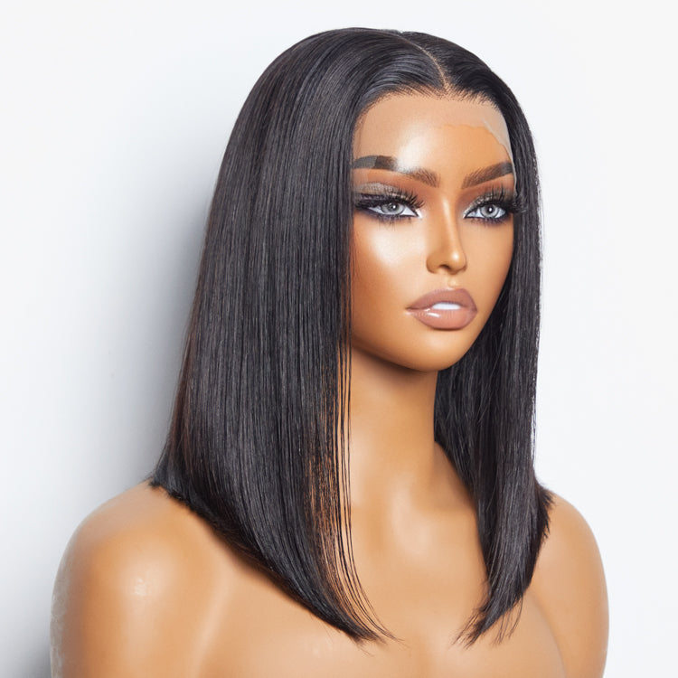 150% Density 13x4 Pre-Plucked Lace Frontal Bob Wig Straight