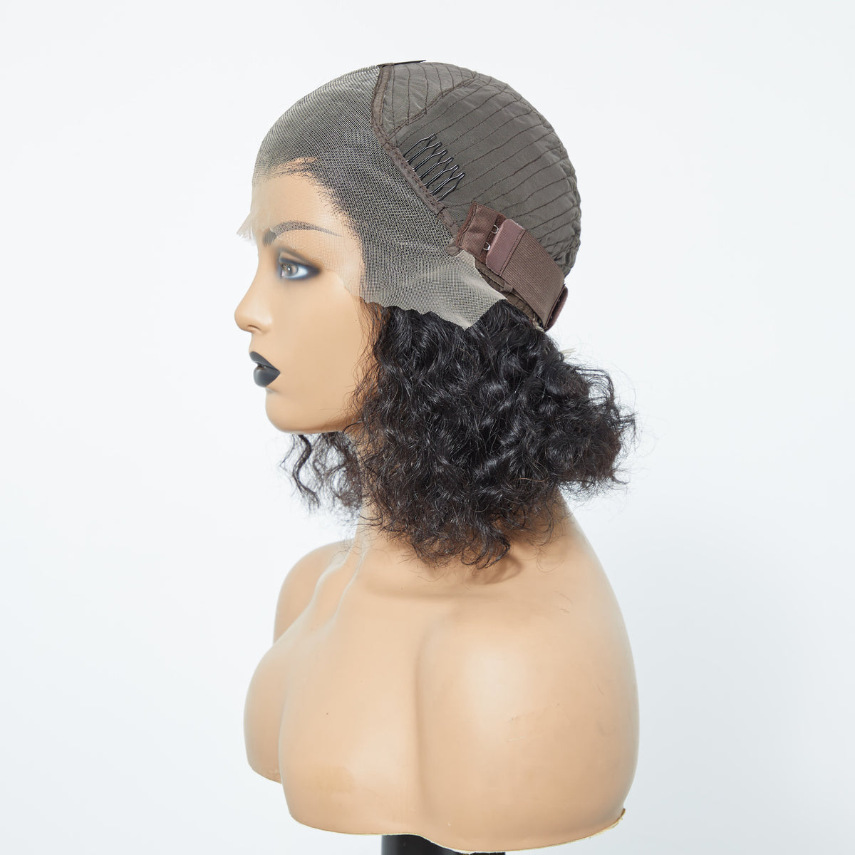 150% Density 13x4 Pre-Plucked Lace Frontal Bob Wig Water Wave