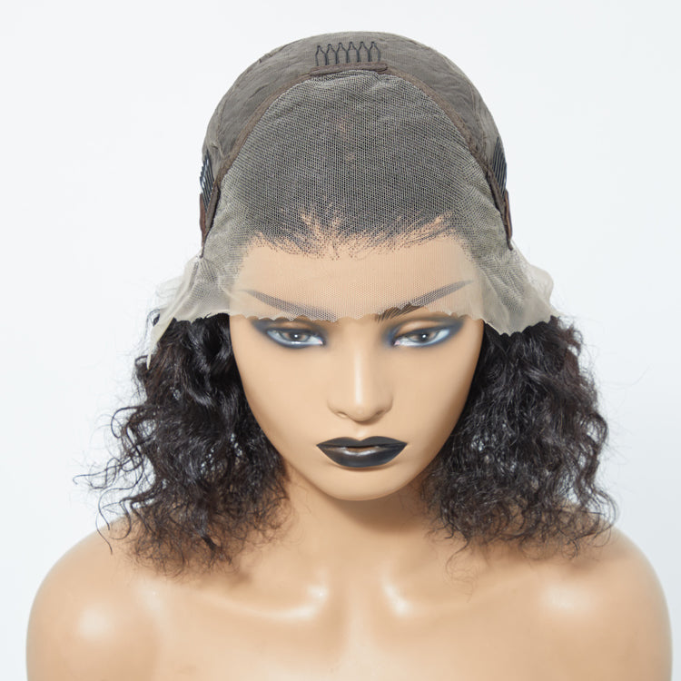 150% Density 13x4 3D Lace Frontal Bob Wig Water Wave