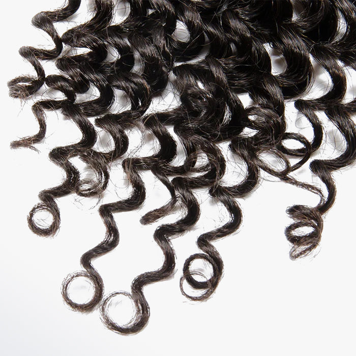 4x4 Free Parted Lace Closure Deep Curly