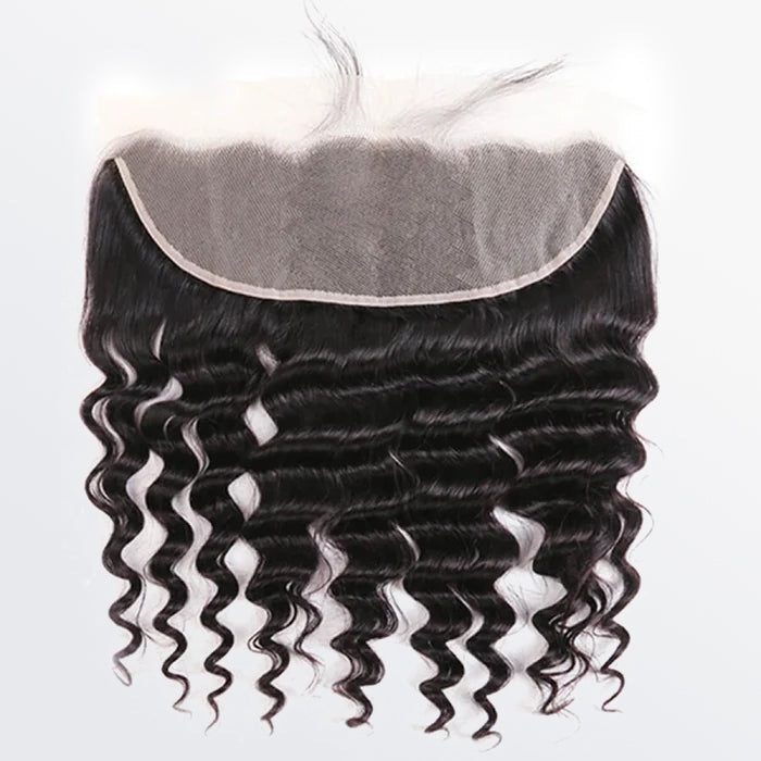 13x4 Free Parted Frontal Deep Wave