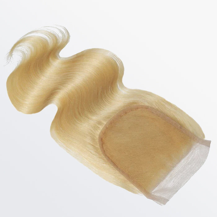 4x4 12A Free Parted Lace Closure Body Wave #613
