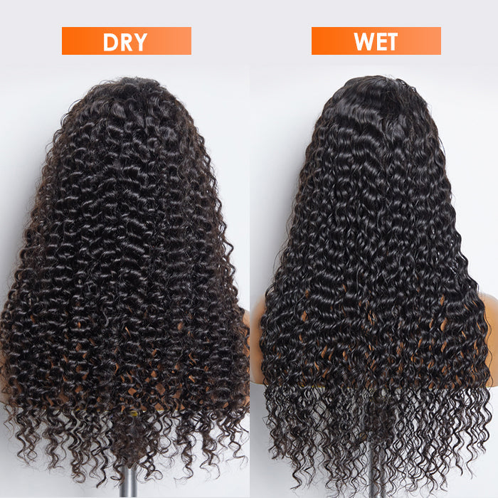 150% Density 13x6 PartingMax Glueless Lace Wig 3D Cap Pre-bleached Lace Front Wig Deep Wave