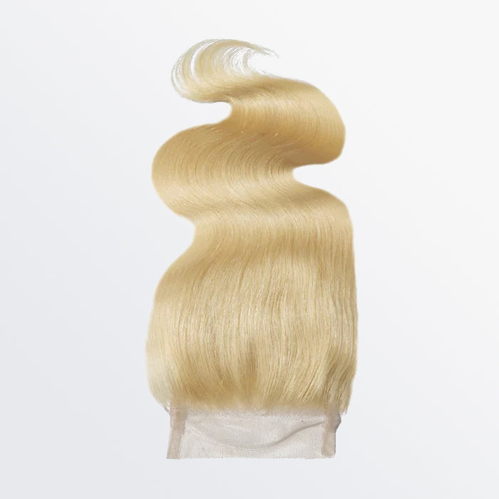 4x4 12A Free Parted Lace Closure Body Wave #613