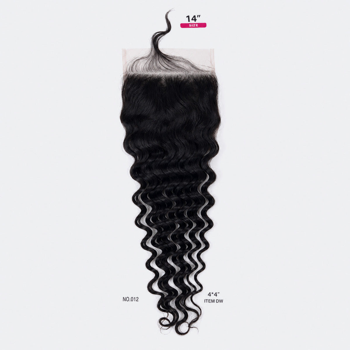 4x4 Free Parted Lace Closure Deep Wave