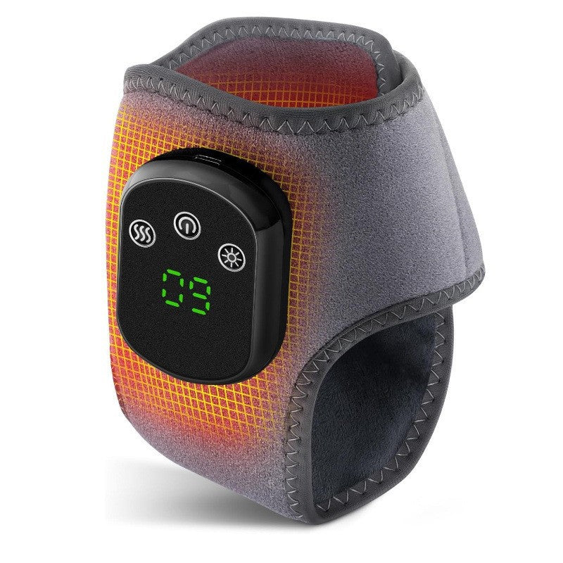 Electric ankle protection hot compress vibrating foot massager massage protector