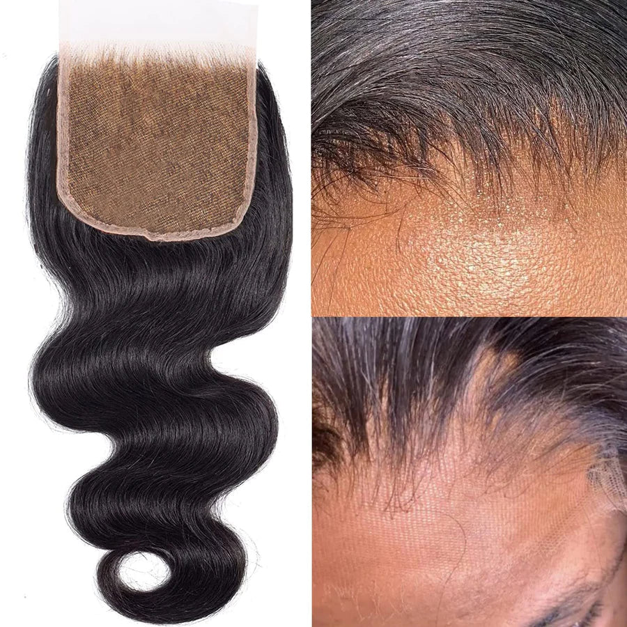 4.5x 4.5 Upgrade Free Parted Lace Closure Straight