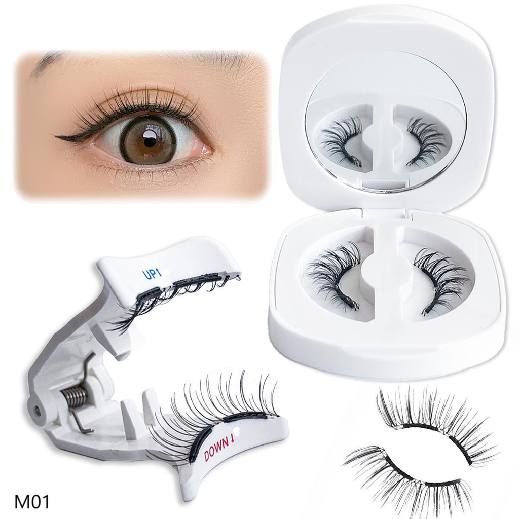 Soft magnetic suction zero glue false eyelashes supernatural simulation thick curling portable