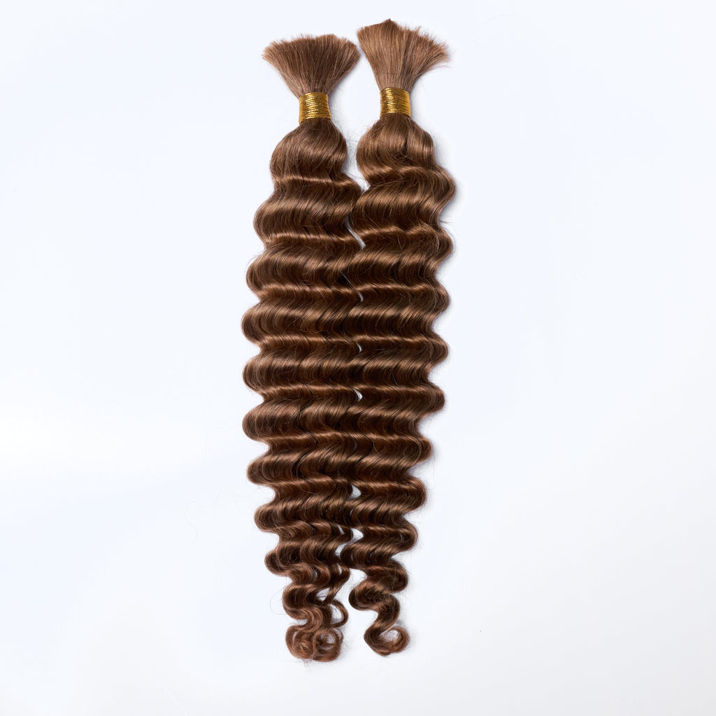 20inch Deep Wave Bulk Hair For Braiding #30 Color
