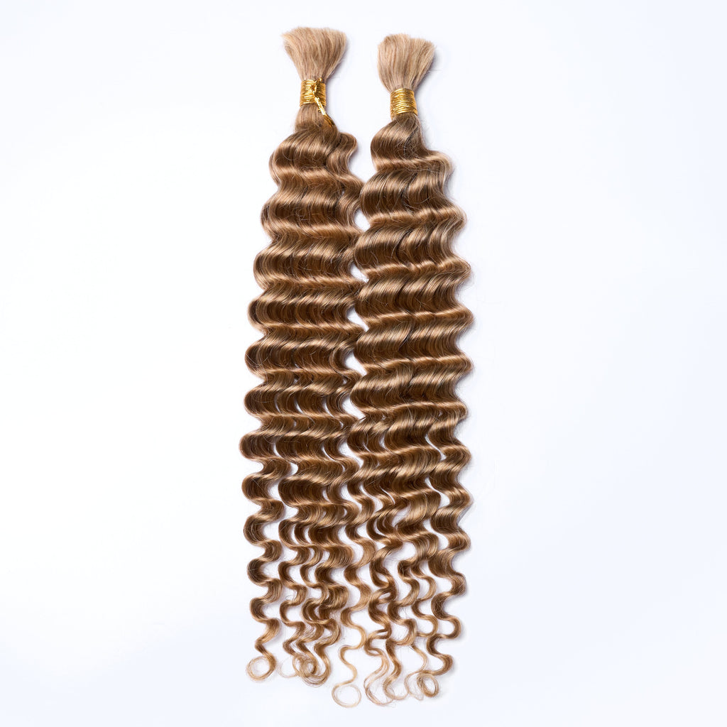 20inch Deep Wave Bulk Hair For Braiding #27 Color
